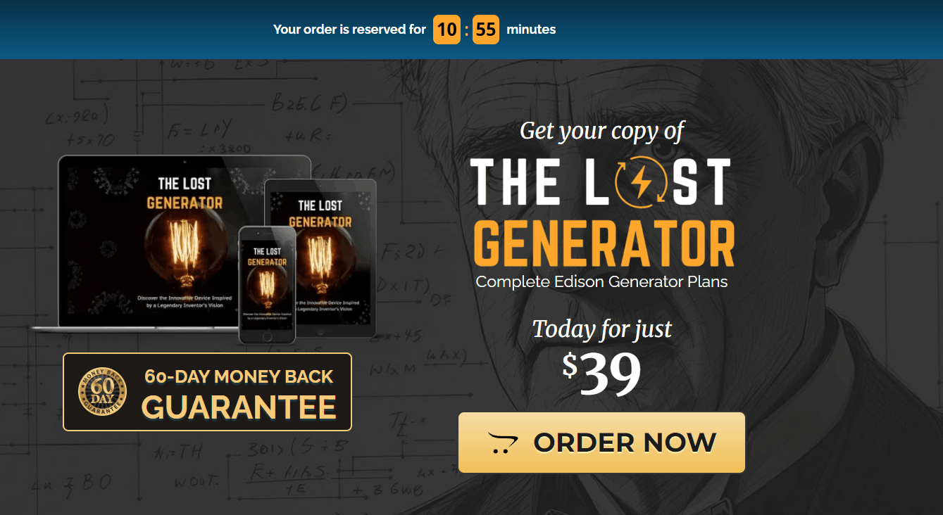 The Lost Generator order now